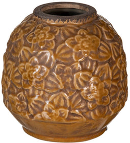Vaas Bruin Keramisch 16,5 x 16,5 x 16 cm