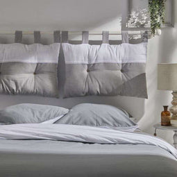 Hoofdbord - VANDAAG - CHARME - Chambray x Slub Capucine - 45 x 70 cm