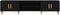 vidaXL - TV - Meubel - Zwart - Eiken - 180x31,5x40 - cm - Geengineerd - Hout