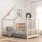 vidaXL - Kinderbedframe - massief - grenenhout - 90x200 - cm