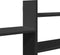 vidaXL - Wandschap - 167,5x18x68 - cm - bewerkt - hout - zwart