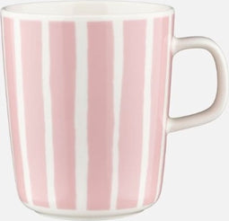 Marimekko - Picollo - Mok - 25cl - Gestreept - Roze