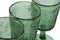 Set van bekers Home ESPRIT Groen Kristal 285 ml (6 Stuks)