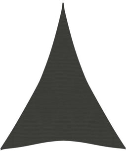 vidaXL - Zonnezeil - 160 - g/m² - 5x7x7 - m - HDPE - antracietkleurig
