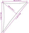 vidaXL - Zonnezeil - 160 - g/m² - 4x5x6,8 - m - HDPE - crèmekleurig