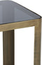 Oxe pilaar set van 2 - antiek brons/smoked glas