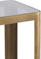 Oxe pilaar set van 2 - antiek brons/smoked glas