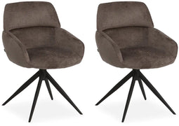 MX Sofa Eetkamer stoel Lake - Taupe (set van 2 stoelen)