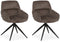 MX Sofa Eetkamer stoel Lake - Taupe (set van 2 stoelen)