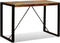 vidaXL - Eettafel - 120 - cm - massief - gerecycled - hout