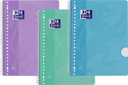 Oxford Actiepak Scratch&Win - Collegeblokken - 3x A4 - Pastel - Lijn - Schrijfblok - 80 vel