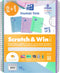 Oxford Actiepak Scratch&Win - Collegeblokken - 3x A4 - Pastel - Lijn - Schrijfblok - 80 vel