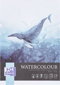 Oxford - Aquarelblok oxford watercol a4 20v 300gr gelijmd | 5 stuks