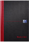 Oxford Black n' Red - Notitieboek - A5 - Gelijnd - 90g - Hardcover - Zwart