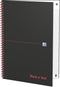 Oxford Black n' Red - Notitieboek - A5 - Ruitjes Papier - 90g - Hardcover - Zwart