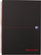 Oxford Black n' Red - Notitieboek - A5 - Ruitjes Papier - 90g - Hardcover - Zwart