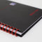 Oxford Black n' Red - Notitieboek - A5 - Ruitjes Papier - 90g - Hardcover - Zwart