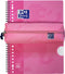 Oxford Etui - roze met elastiek - rechthoekig pennenetui 22cm - etui jongens - etui meisjes