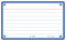 Oxford - Flashcard oxford 2.0 75x125mm 80vel 250gr lijn blauw