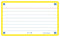 Oxford - Flashcard oxford 2.0 75x125mm 80vel 250gr lijn geel