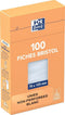 OXFORD flashcards ongeperforeerd - 75 x 125 mm - effen - wit - pak van 100 vel - Adveo