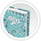 Oxford Floral - schrijfblok - B5 - Lijn - 120 pagina's - hardcover notitieboek - turquoise