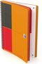 OXFORD International activebook B5 gelijnd 80 vel 80g soepele kunststof kaft oranje