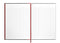 Oxford Notitieboek Gebonden Black and Red A4 Ruit 5MM