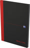 Oxford Notitieboek Gebonden Black and Red A4 Ruit 5MM