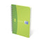 Oxford OFFICE MyColour spiraalblok 180 bladzijden formaat 9 x 14 cm geruit 5 mm