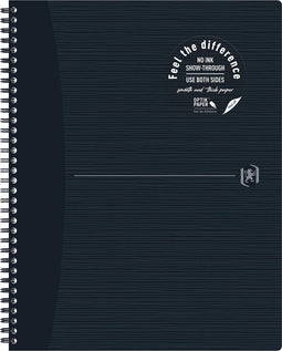 Oxford Origin duurzaam notitieboek A4+ geruit 5mm 70 vel 90g zwart