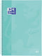 Oxford School Europeanbook - notitieboek - gekleurde rand - A4+ - lijn - 80 vel - 4 gaats - hardcover - pastel mint