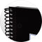 Oxford School Europeanbook - notitieboek - gekleurde rand - A4+ - lijn - 80 vel - 4 gaats - hardcover - zwart