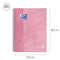 Oxford School Europeanbook - notitieboek - gekleurde rand - A4+ - lijn - 80 vel - 4 gaats - hardcover - roze