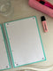 Oxford School Europeanbook - notitieboek - gekleurde rand - A4+ - lijn - 80 vel - 4 gaats - hardcover - pastel mint
