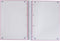 Oxford School Europeanbook - notitieboek - gekleurde rand - A4+ - lijn - 80 vel - 4 gaats - hardcover - pastel paars
