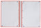 Oxford School Europeanbook - notitieboek - gekleurde rand - A4+ - lijn - 80 vel - 4 gaats - hardcover - roze