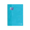 Oxford School Europeanbook - notitieboek - gekleurde rand - A4+ - lijn - 80 vel - 4 gaats - hardcover - pastel blauw