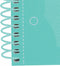 Oxford School Europeanbook - notitieboek - gekleurde rand - A4+ - ruit 5mm - 80 vel - 4 gaats - hardcover - pastel mint