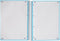 Oxford School Europeanbook - notitieboek - gekleurde rand - A4+ - ruit 5mm - 80 vel - 4 gaats - hardcover - pastel blauw