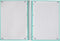 Oxford School Europeanbook - notitieboek - gekleurde rand - A4+ - ruit 5mm - 80 vel - 4 gaats - hardcover - pastel mint