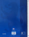 Oxford School Europeanbook - notitieboek - gekleurde rand - A4+ - ruit 5mm - 80 vel - 4 gaats - hardcover - donkerblauw