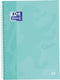 Oxford School Europeanbook - notitieboek - gekleurde rand - A4+ - ruit 5mm - 80 vel - 4 gaats - hardcover - pastel mint