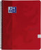 Oxford School Touch spiraalblok | ft A4 | 140 bladzijden | gelijnd | rood