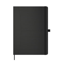 Oxford Signature Notitieboek - A5 - gelijnd - 160 pagina's - hardcover - zwart