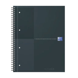 Oxford - Spiraalblk oxf international notebk a4+ lijn zwart | 5 stuks