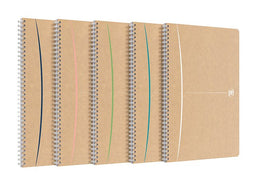 Oxford - Spiraalblok oxford a4 90vel lijn assorti | 5 stuks