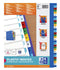 Oxford - Tabbladen oxford a4+ 11-gaats 1-31 pp kleur | 25 stuks