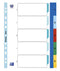 Oxford - Tabbladen oxford a4+ 11r pp 1-5 kleur | 25 stuks