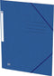 Oxford Top File + - elastomap - 3 kleppen - elastiek - A4 - blauw - pak 10 stuks